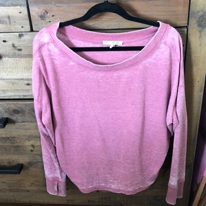 Express pink light weight sweatshirt